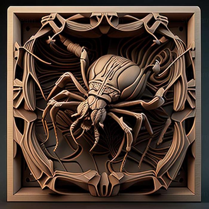 3D модель Ixodes murreleti (STL)